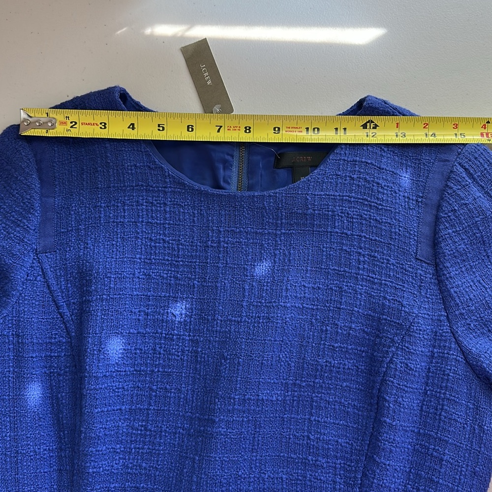 J. CREW Royal Blue Long Sleeve Dress - Picture 11 of 16